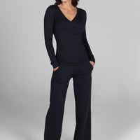 High Waist Wide Leg Pants -COL