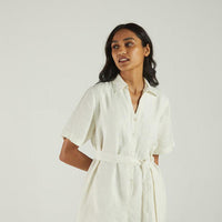 Barefoot in the Park Romper in Off-white -COL - Stella Carakasi