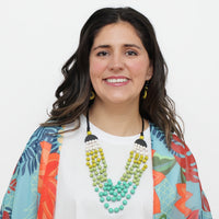 Petite Turquoise Ombre Necklace -COL - Stella Carakasi