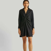 Front Twist Dress in Black -COL - Stella Carakasi