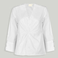 Front Twist Top in White -COL - Stella Carakasi