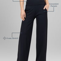 High Waist Wide Leg Pants -COL