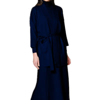 Martina Flat-Knit Vest, Dark Navy -COL