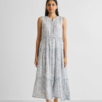 Perfect Resort Maxi Dress in Blue Florals -COL - Stella Carakasi