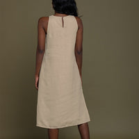 Reading Tea Leaves Dress in Neutral Beige - Stella Carakasi