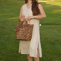 Reading Tea Leaves Dress in Neutral Beige - Stella Carakasi