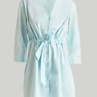 Short Tie Waist Dress in Summer Blue -COL - Stella Carakasi