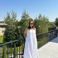 Sleeveless embroidered tiered maxi dress -COL