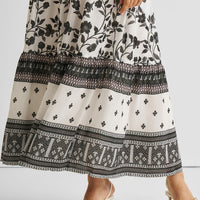 Strappy Tiered Maxi Dress in Florals -COL - Stella Carakasi