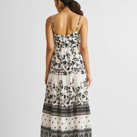 Strappy Tiered Maxi Dress in Florals -COL - Stella Carakasi