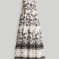 Strappy Tiered Maxi Dress in Florals -COL - Stella Carakasi