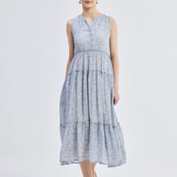 The Perfect Resort Floral Maxi in Periwinkle Blue - Stella Carakasi