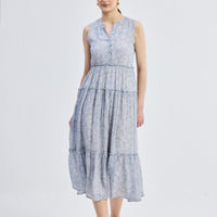 The Perfect Resort Floral Maxi in Periwinkle Blue - Stella Carakasi