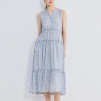The Perfect Resort Floral Maxi in Periwinkle Blue - Stella Carakasi