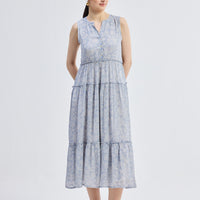 The Perfect Resort Floral Maxi in Periwinkle Blue - Stella Carakasi