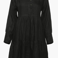 V-neck Tiered Dress -COL