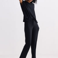 Wide Leg Pant in Black - Stella Carakasi
