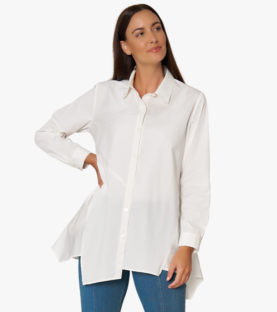 美品 ボーダーズアットバルコニー GATHER SHIRT TUNIC 38 BORDERS at