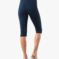 Denim Knit Second Nature Capris