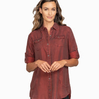 Washed Indigo Tunic | Stella Carakasi | Tencel Denim | Sustainable Top