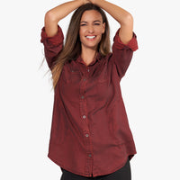 Washed Indigo Tunic | Stella Carakasi | Tencel Denim | Sustainable Top