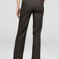 Nina Straight Leg Pant, Herringbone Camel -COL