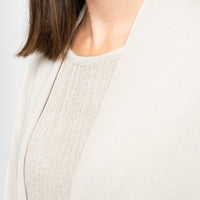 Melinda Belted Dropped Shoulder Cardigan, Beige -COL