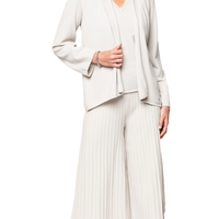 Amy Shawl Collar Cardigan, Beige -COL