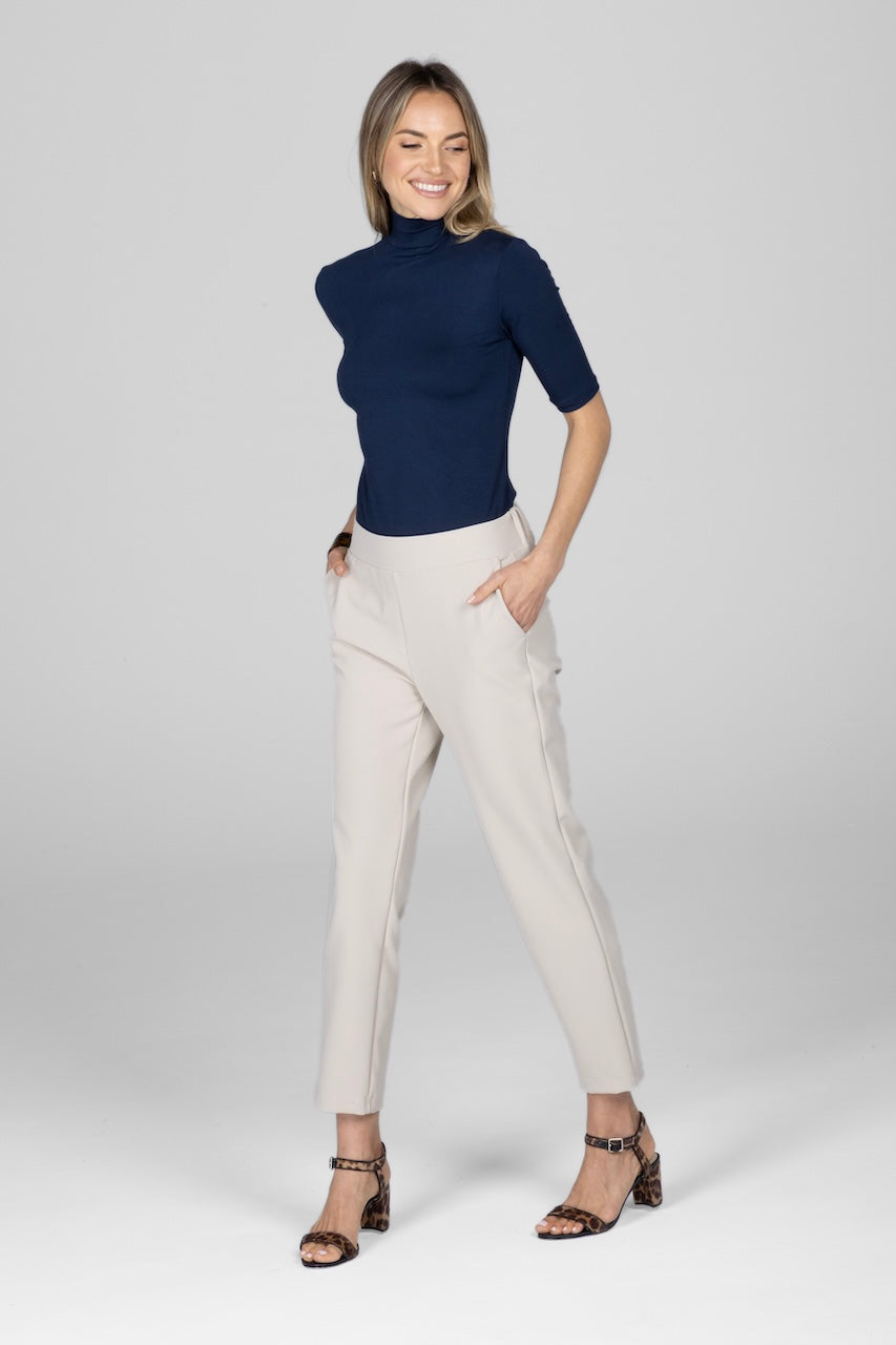 Grace Mockneck Tee -COL