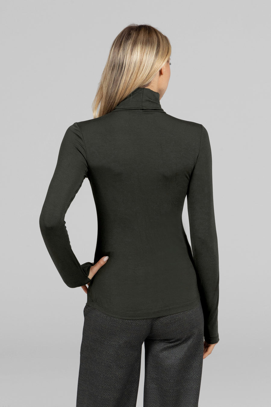 Grace Turtleneck, Loden -COL