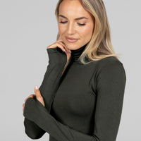 Grace Turtleneck, Loden -COL