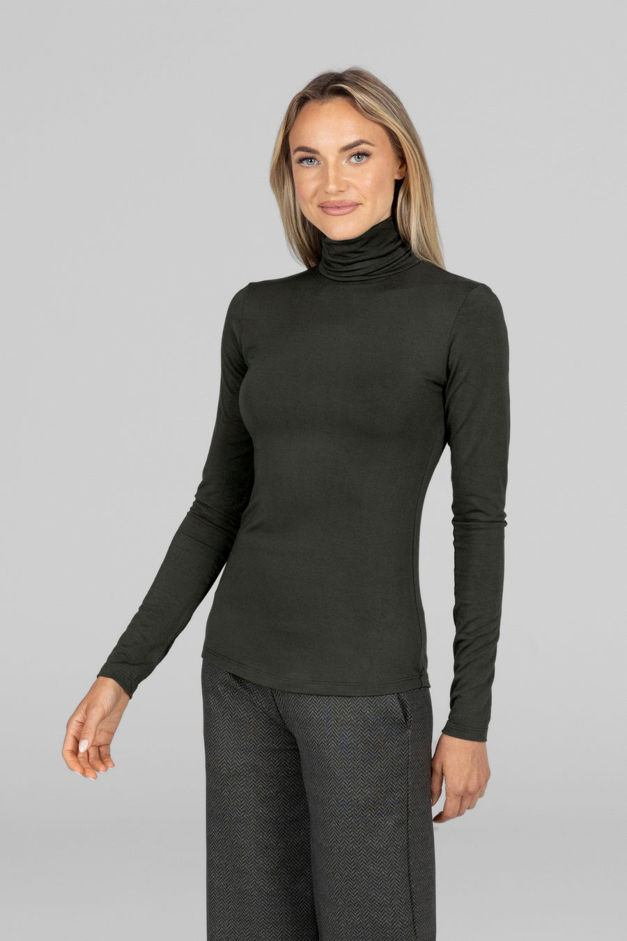 Grace Turtleneck, Loden -COL