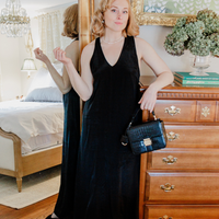 Crossed in Chic Sleeveless Maxi Dress in Black - Stella Carakasi
