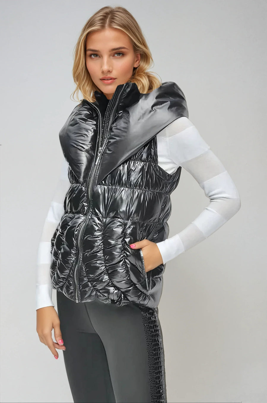 Christine Puffer Vest -COL