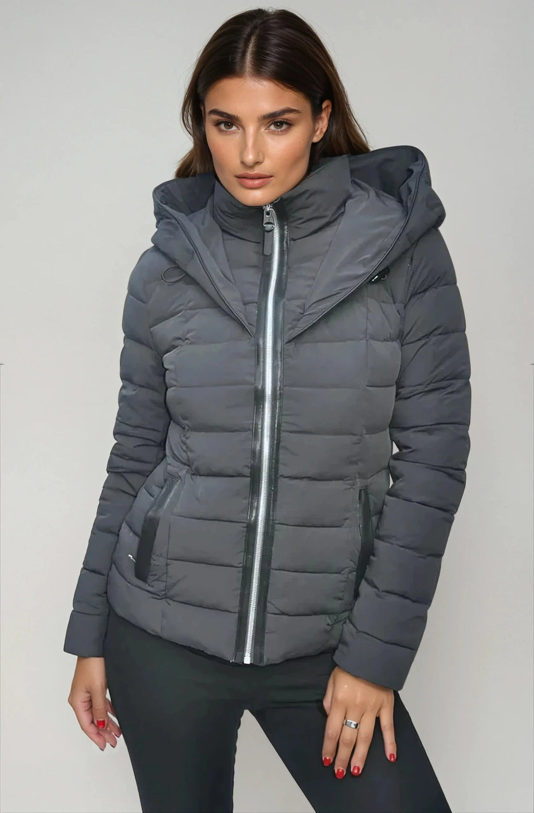 Tania Slim Fit Puffer Jacket -COL