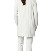 Amely Shawl Collar Mid-Length Cardigan, Beige -COL