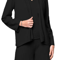 Amy Shawl Collar Cardigan, Black -COL