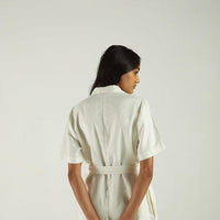 Barefoot in the Park Romper in Off-white -COL - Stella Carakasi