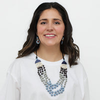Petite Grey Ombre Necklace -COL - Stella Carakasi