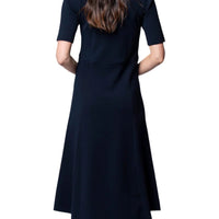 Nora Milano Fit-And-Flare Midi Dress, Black -COL