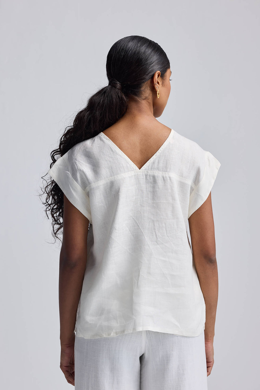 Boxy Top with Embroidered Lace Detail -COL - Stella Carakasi