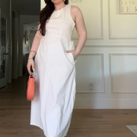 Cross-back Midi Dress in Eyelet Embroidery -COL - Stella Carakasi