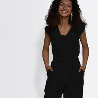 Hemp Noir Jumpsuit -COL