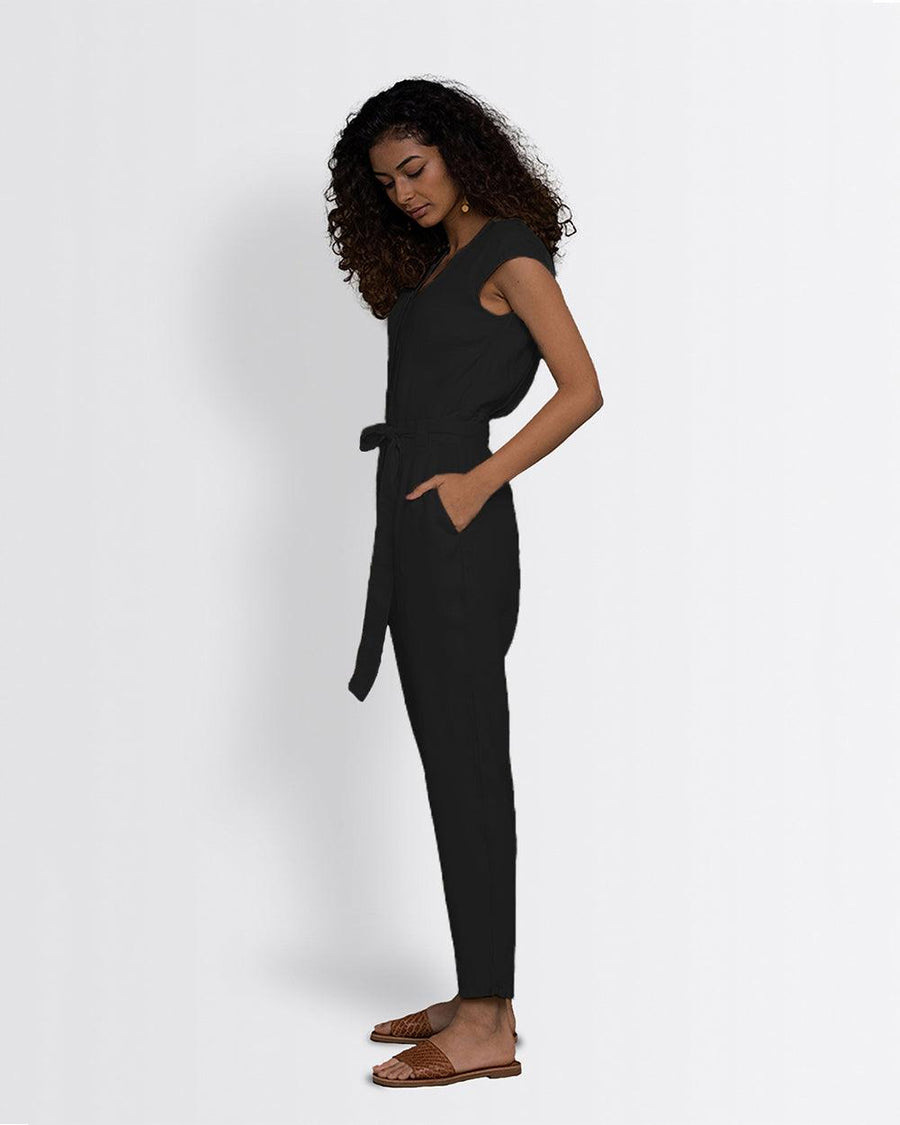 Hemp Noir Jumpsuit -COL