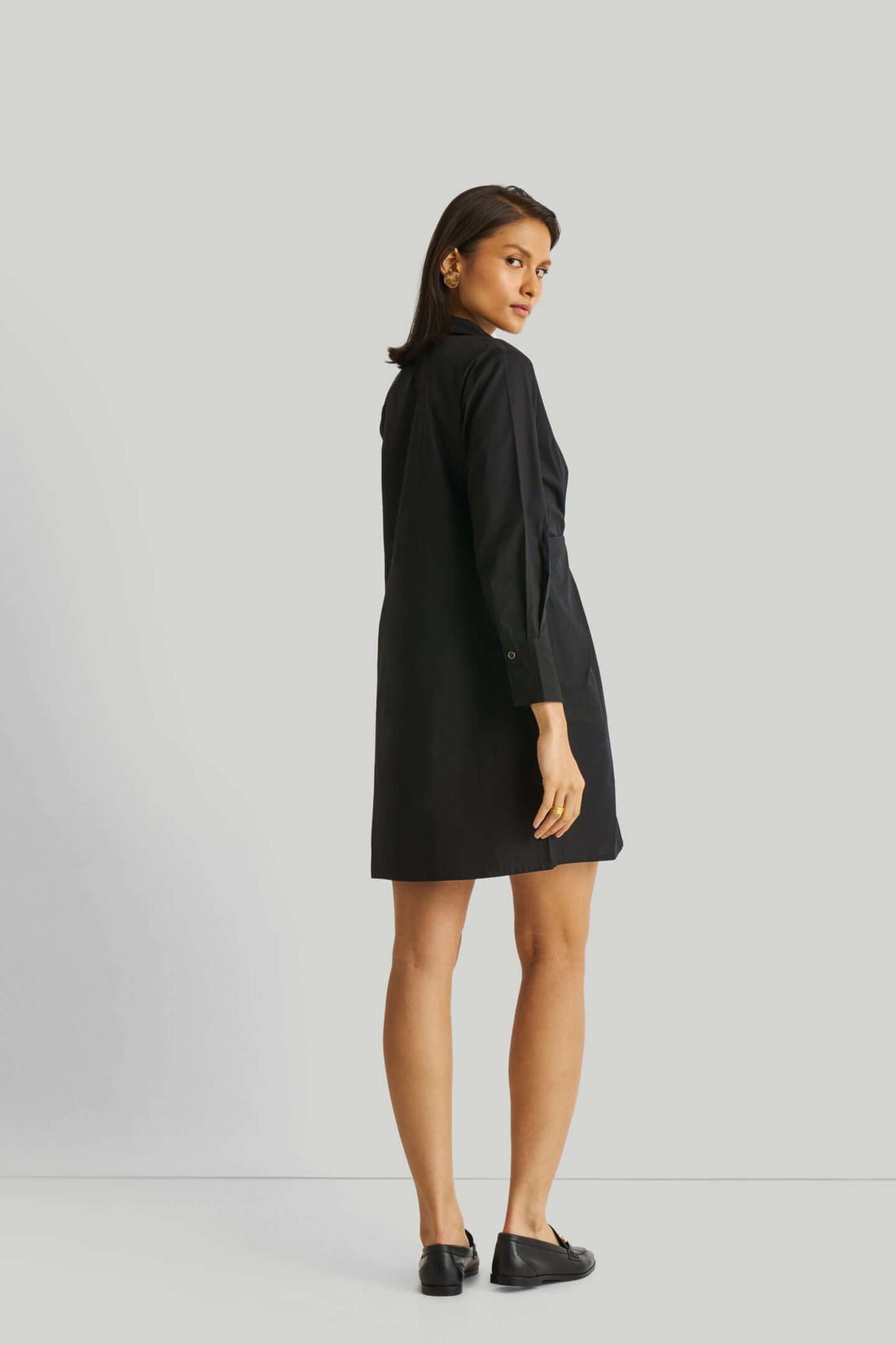 Front Twist Dress in Black -COL - Stella Carakasi