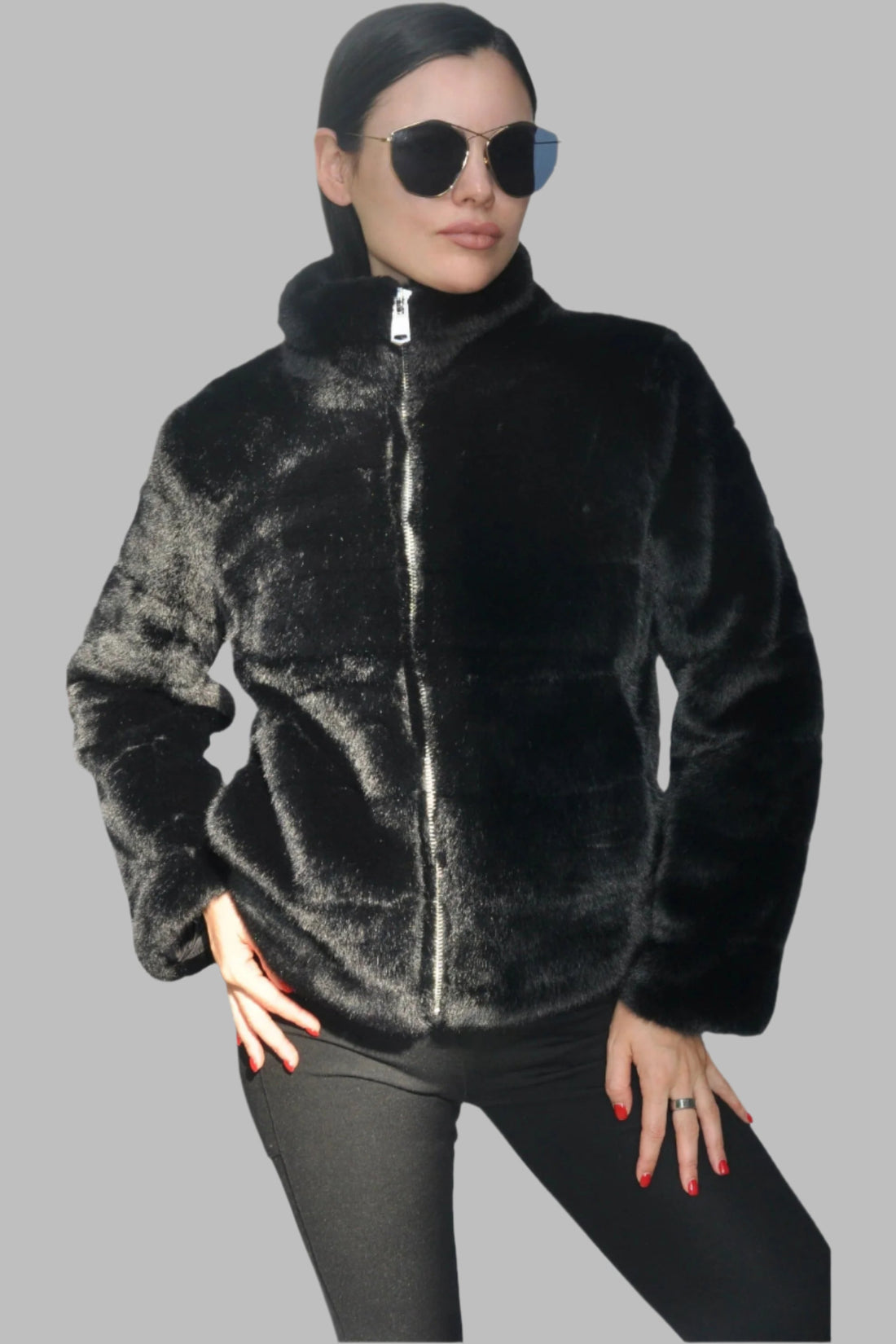 Denny Cozy Fur Jacket -COL