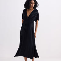 Flowy A-Line Maxi Dress -COL