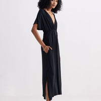 Flowy A-Line Maxi Dress -COL