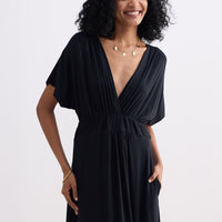 Flowy A-Line Maxi Dress -COL