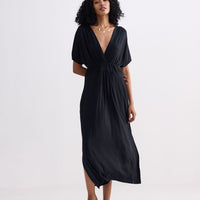 Flowy A-Line Maxi Dress -COL